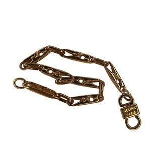 CELINE GOLD CLOTHESPINS BRACELET